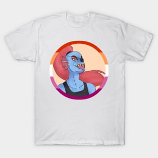 Fishy Lesbian - Lesbian Flag T-Shirt